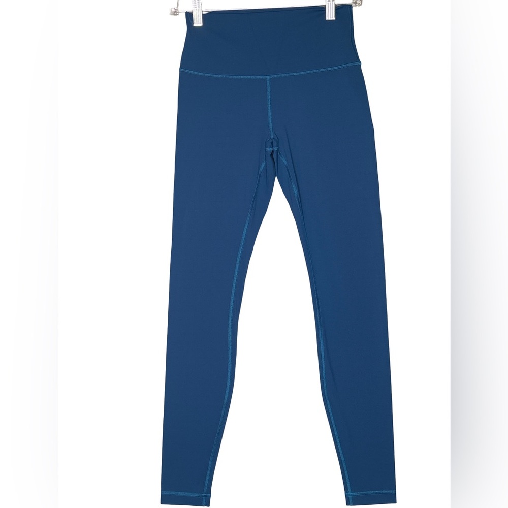 Lululemon Blue Leggings Size 6 | High Rise Activewear